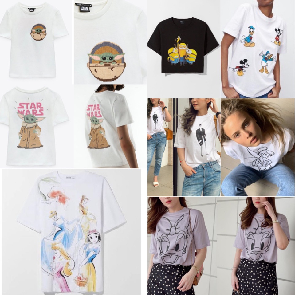 ZARA BABY YODA STARWAR T SHIRT KAOS MURAH