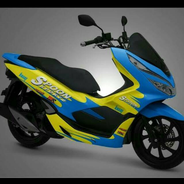 Decal full wrap PCX variasi spoon sport pilihan striping sticker design bebas custom suka2