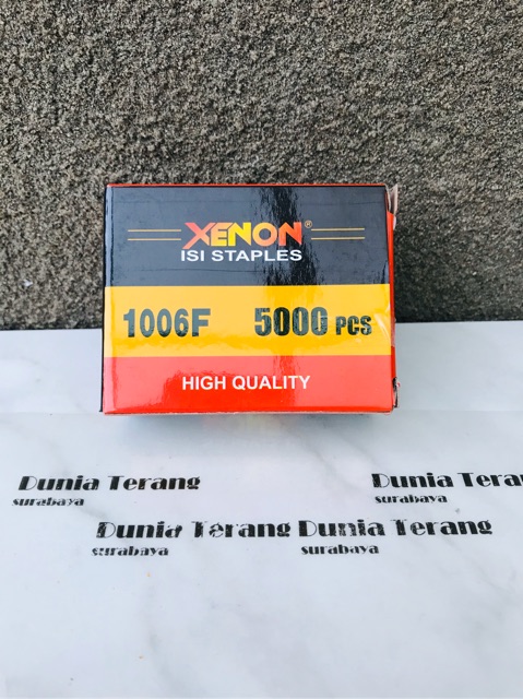 Refill Isi Staple Gun XENON 1006F 5000pcs / Alat Staples Tembak Heckter Hekter model U 6mm