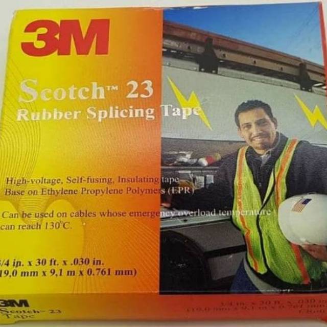 Isolasi Listrik merk 3M tipe scotch 23 dan scotch 33+ ORI