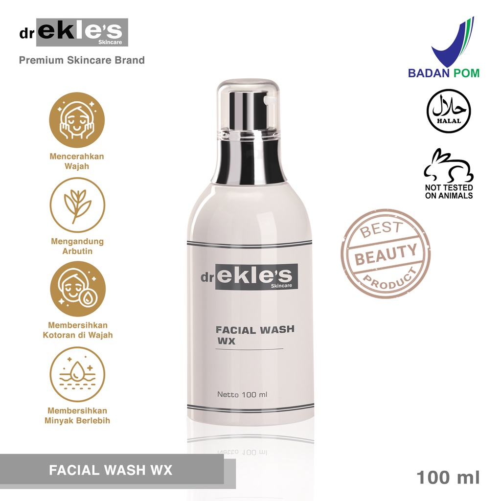 FACIAL WASH WHITENING PREMIUM 120 ML | DR EKLES SKINCARE | EKLES CLINIC