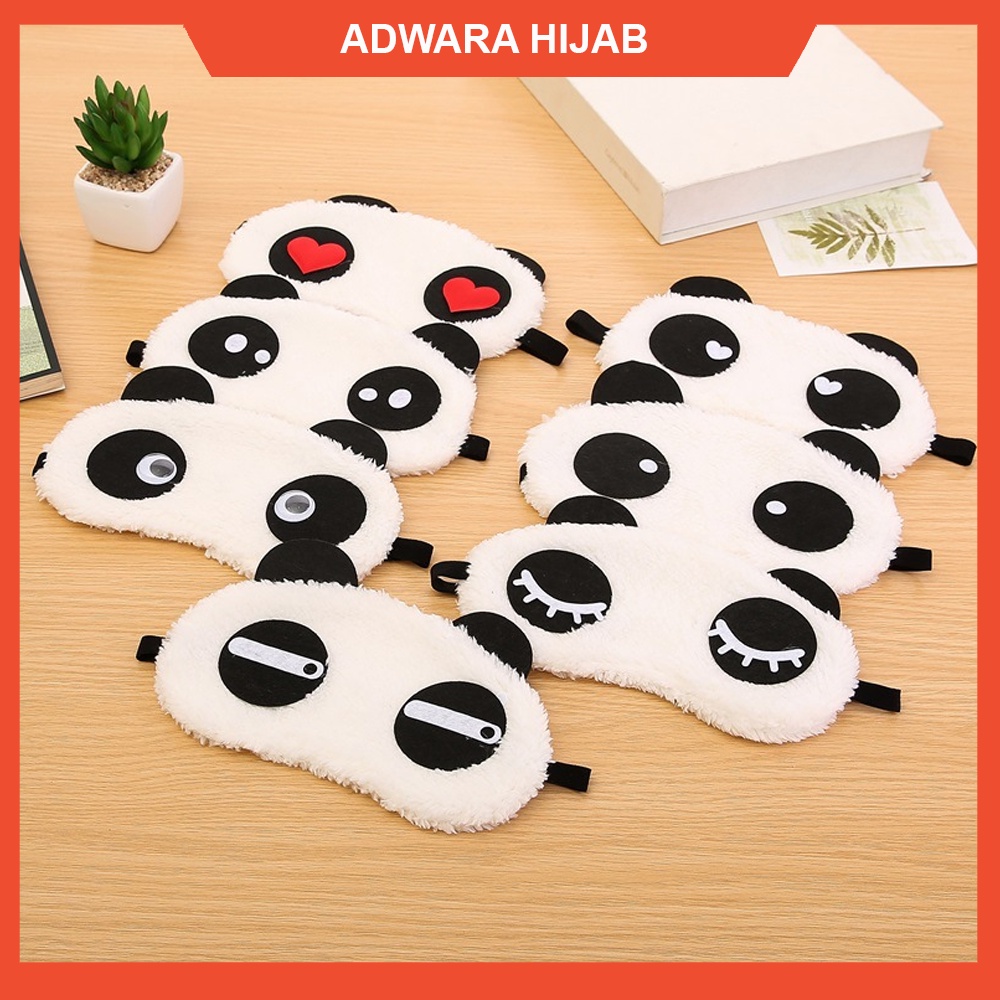 Penutup Mata Tidur Motif Karakter Panda / Sleeping Eye Cover Cute Panda