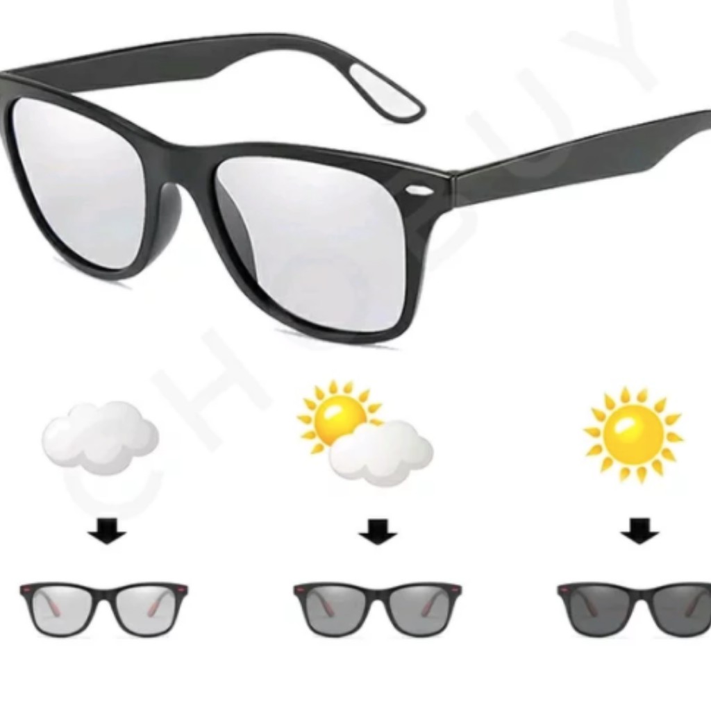 Kacamata Hitam Polarized Anti Silau Sinar Uv Pohtocromic Kaca Mata Aviator Pilot Tni Pantai Berjemur
