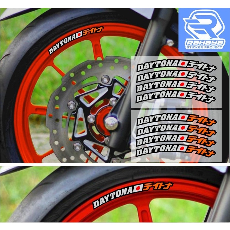 stiker velg daytona japan