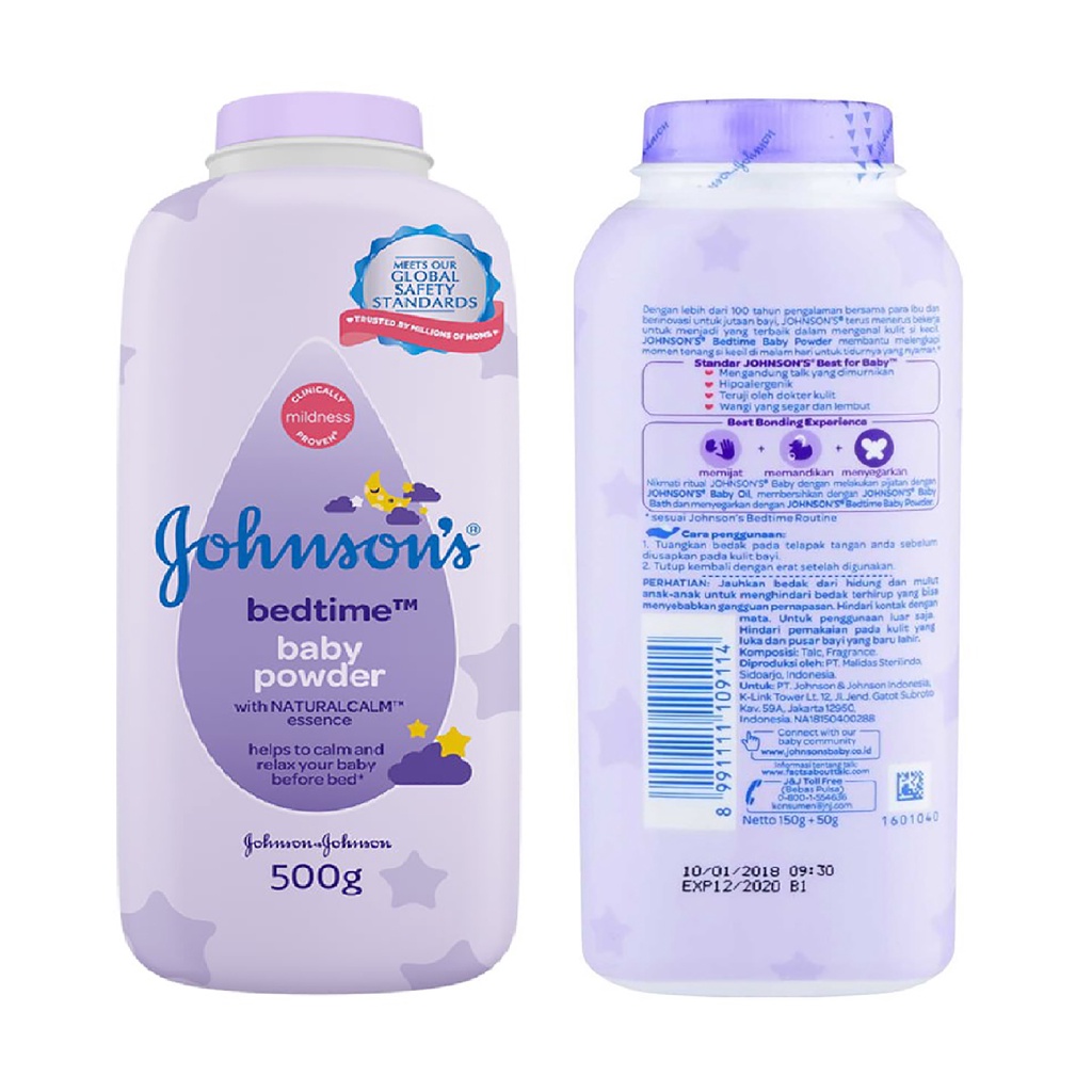 Bisa COD Johnson's Baby Powder Bedak Bayi 100gr / 200gr / 300gr / 500gr Bedak Tabur Bayi