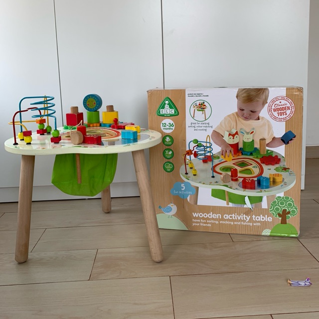 mothercare wooden activity table