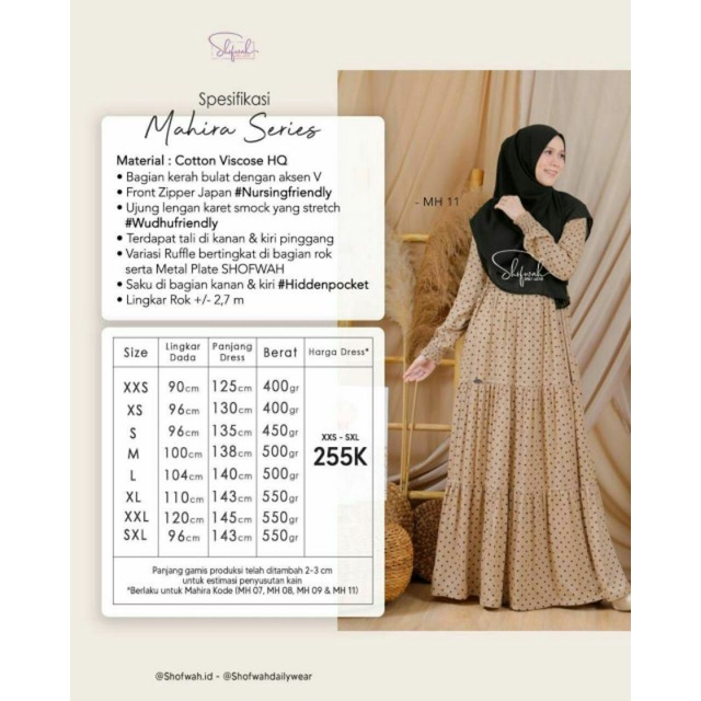 MAHIRA DRESS ORI SHOFWAH