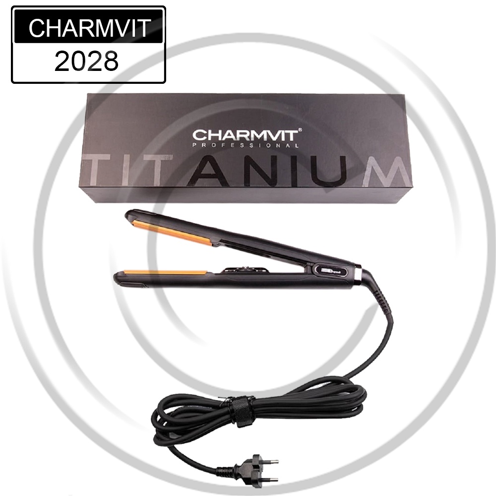 CHARMVIT / CM-2028 / Catokan Rambut TITANIUM Professional Hair Plat V Shape Iron Pengeriting Wavy Curly Blow - CO