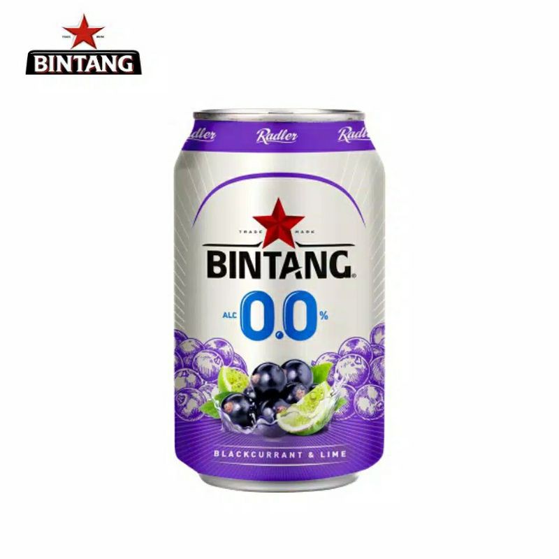 Bintang Radler 0.0% Blackcurrant & Lime Can 330ml