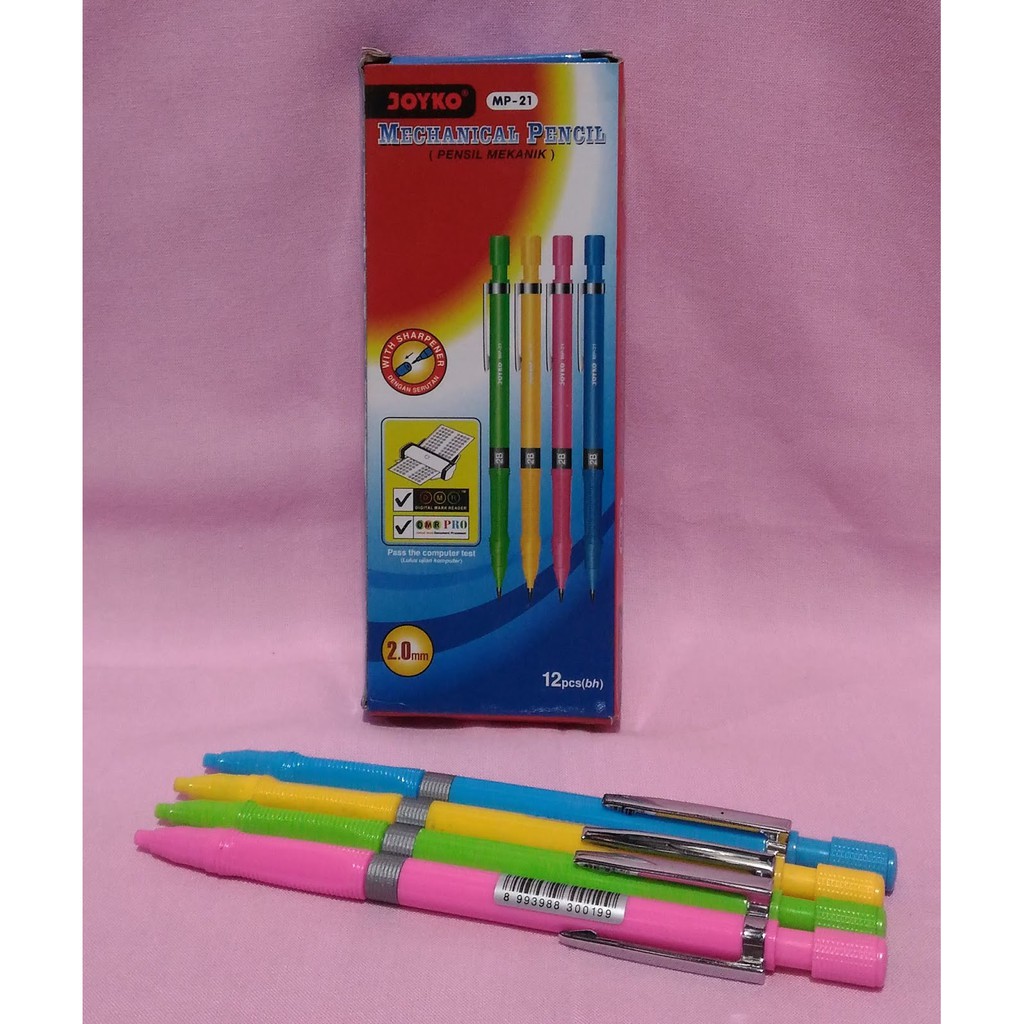 

Pensil 2.0 Merk Joyko MP 21 1lusin Mekanik Tidak Mudah Patah Tebal Bagus Murah READY STOCK