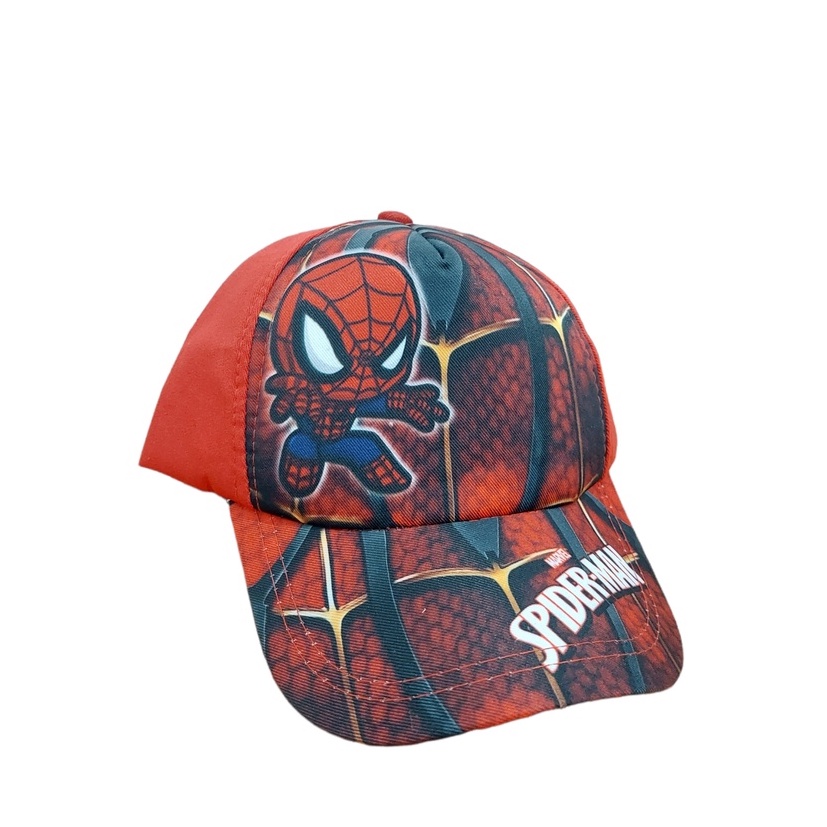 Topi Anak Karakter Print Depan Avengers / Power Rangers / Hello Kitty / Little Pony Unisex Usia 1-8 Tahun