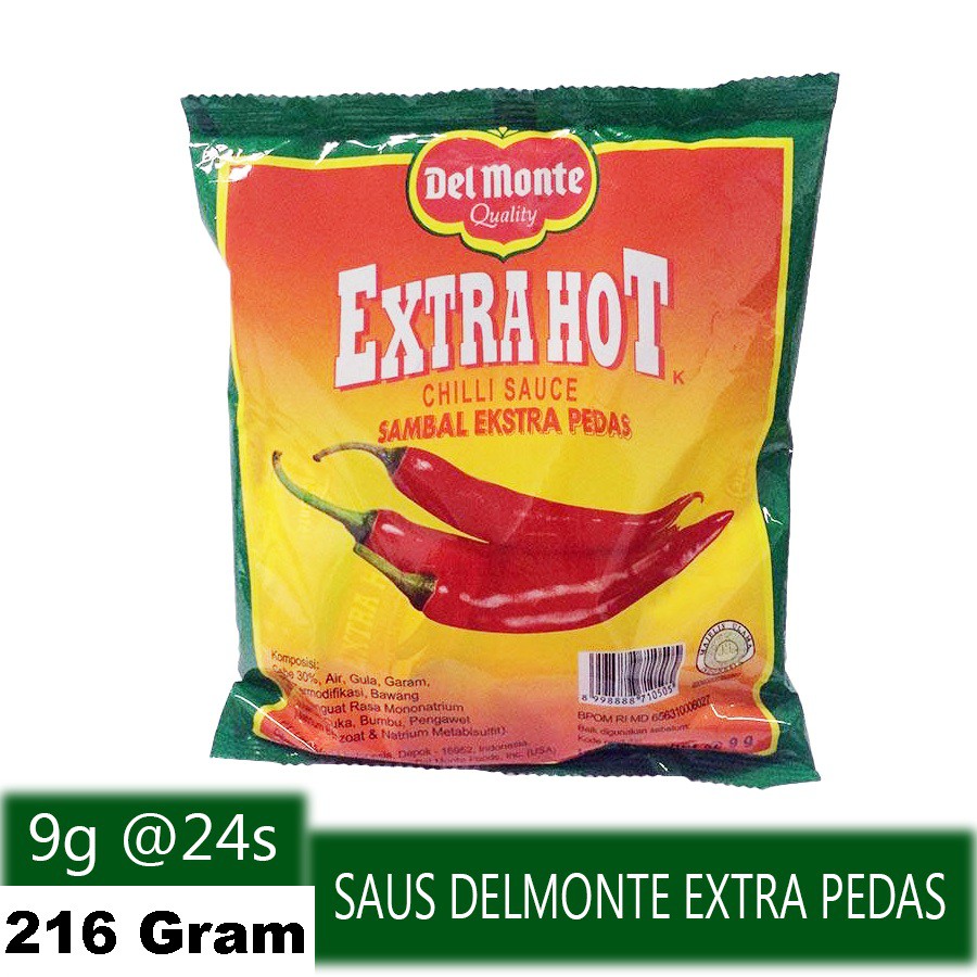 

Del Monte Extra Hot 192 gr isi 24 Sachet x 8 Gr - Delmonte Extra Pedas 192 gr