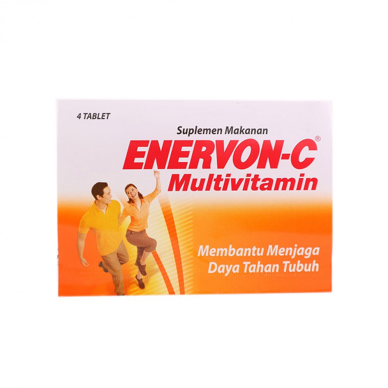 ENERVON C TABLET PER STRIP ISI 4 MULTIVITAMIN DAYA TAHAN TUBUH