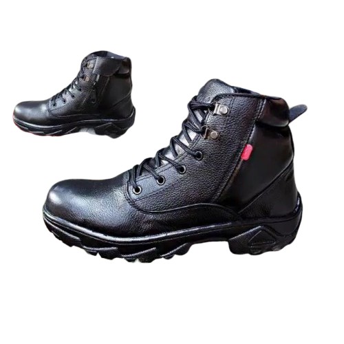 SEPATU BOOT PRIA TRACKING HIKING OUTDOOR SEPATU BOOT SAPETY PRIA BKS01 - HITAM 39-43