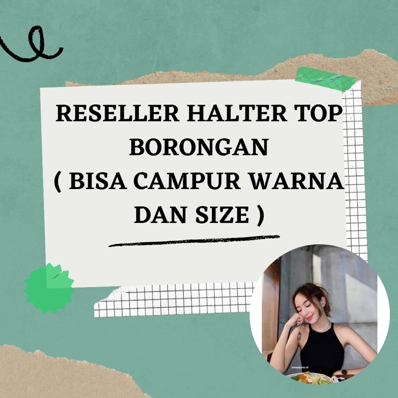 RESELLER HALTER TOP BORONGAN - PAKET USAHA TANKTOP MURAH / HALTER TOP MURAH PREMIUM