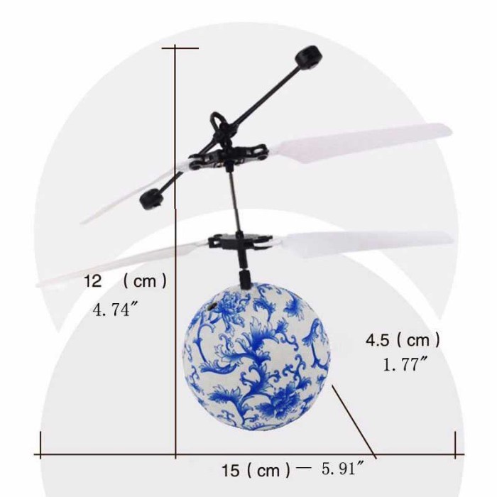 Mainan Flash Flying Ball Disco Helicopter TOAWLC - JM-888 - Multi Warna