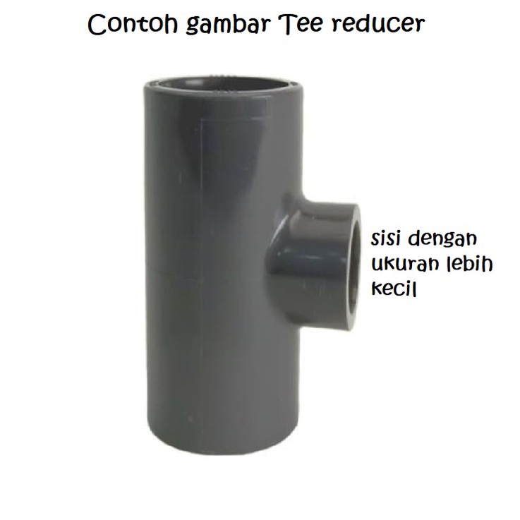 Tee 6&quot; juga tersedia V Tee Reducer 6X2 6x3 6x4 6X5 Rucika AW D cabang pembuangan air atau udara PVC ledeng T Vlok V.tee bisa untuk sambungan semua merk pipa pralon paralon rucika wavin triliun intilon vinilon champion maspion supralon winlon dll