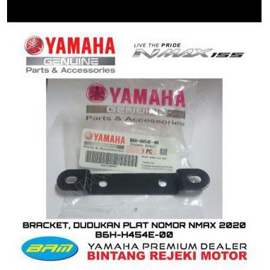 BREKET DUDUKAN PLAT NOMOR DEPAN NMAX 2020 B6H-H454E-00 ORI