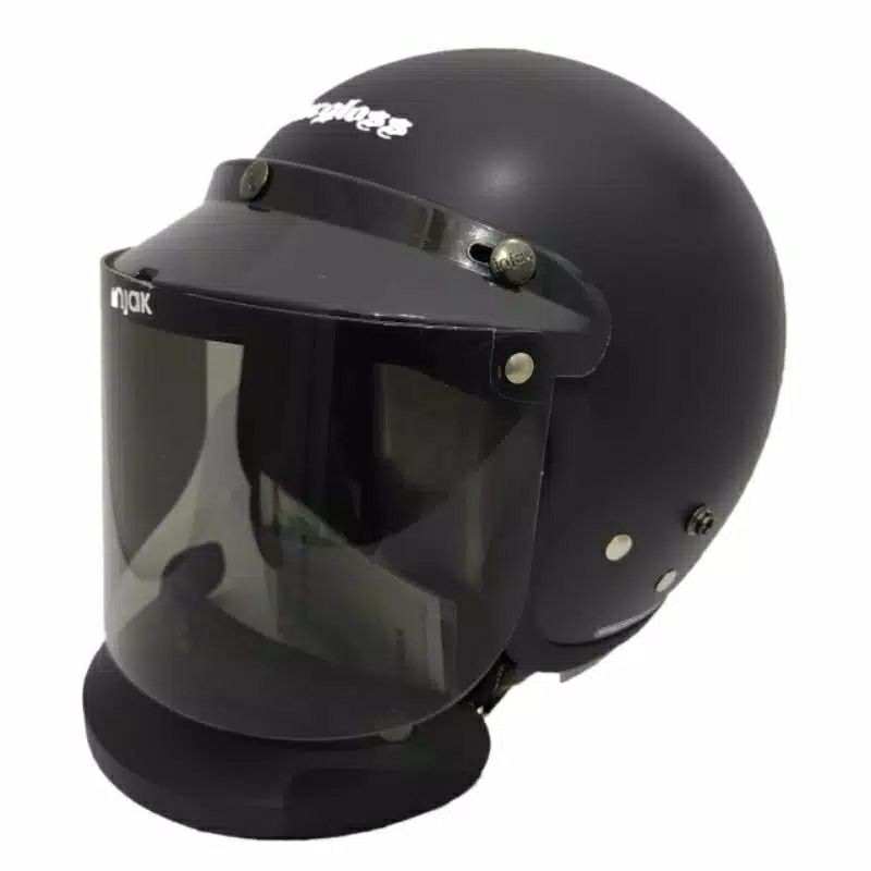 helm cargloss hitam Doff