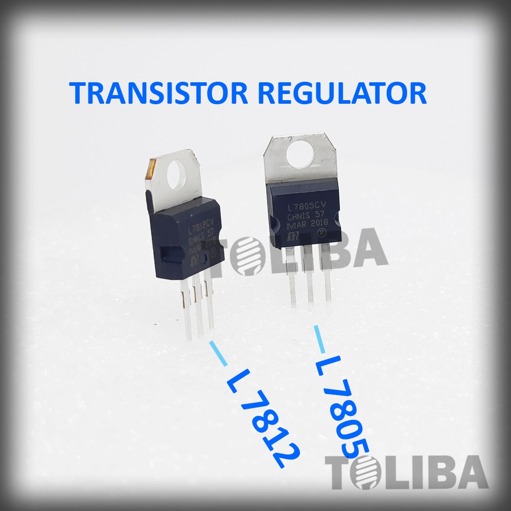 transistor regulator L / ic transistor ic L7812 / transistor regulator ic L7805 asli original komponen elektronik