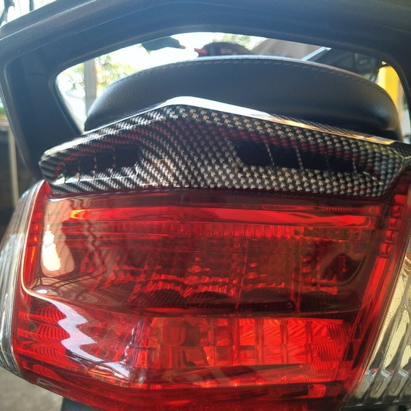 Cover Tutup Ducktail Nmax Karbon NEMO Sirip Lampu Belakang Stop Nmax Carbon NEMO
