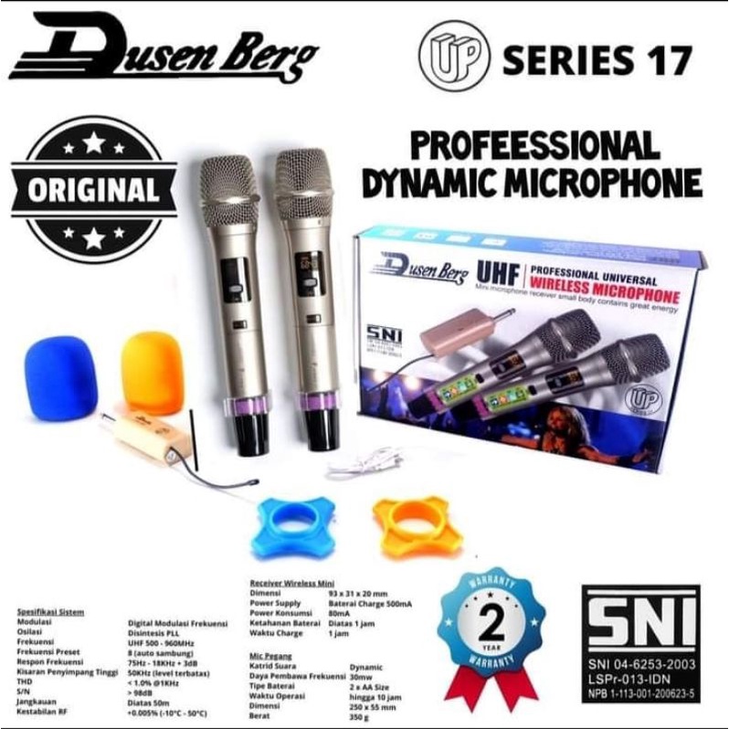 Mic wireless karaoke dusenberg up series 17 Dynamic professional