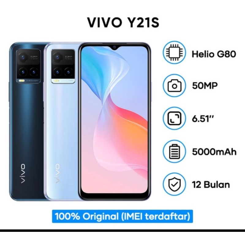 vivo y21s  ram 4/128 harga promo