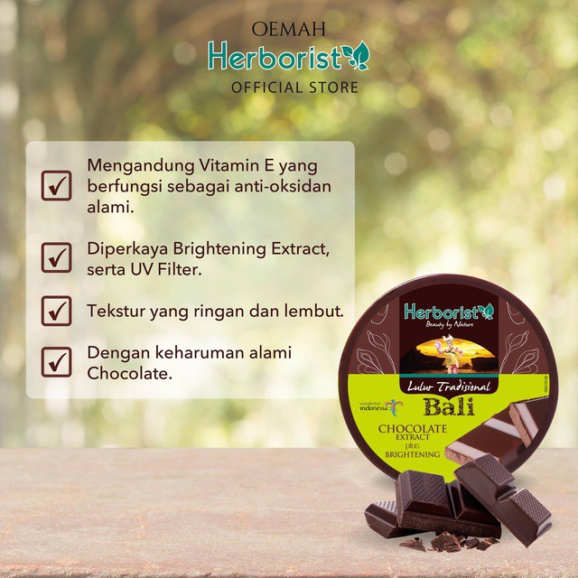 Herborist Lulur Bali Tradisional 100gr / 200gr | Herboris Lulur Bali-Lulur - CHOCOLATE