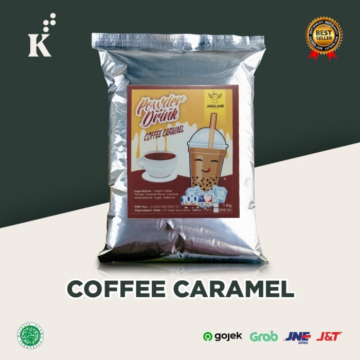 

BUBUK MINUMAN BUBBLE POWDER DRINK COFFEE CARAMEL ORIGINAL JAVALAND 1KG