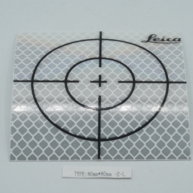 

Reflector 80x80mm 8x8 cm Sheet Silver - Survey Sticker Target - Reflective Tape Target Prisma Leica
