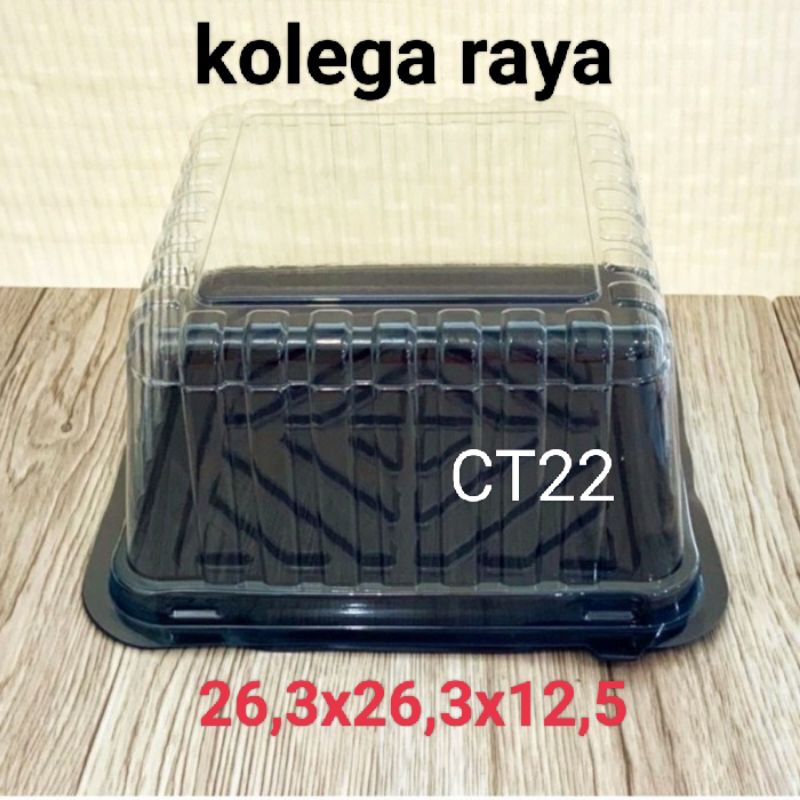 Mika Kue CT22 &quot;KOTAK&quot; Isi 10PCS Alas dan Tutup