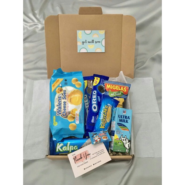 

SNACK BOX BLUE/ HAMPERS/ GIFT BOX/ HADIAH ULANG TAHUN/ HADIAH WISUDA