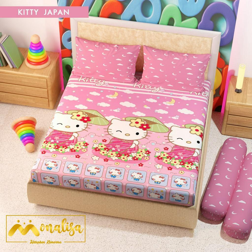 Sprei Monalisa Premium Ukuran 160x200 Tinggi 20cm Aneka Motif Karakter Seprai Queen Bed Harga Murah