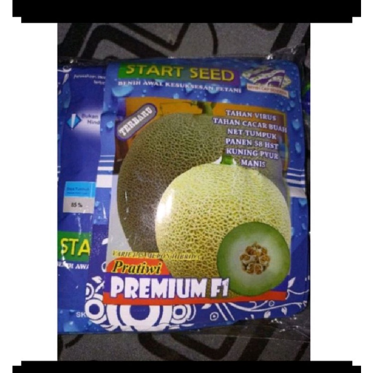 Melon Pratiwi Premium F1 Benih Melon Hibrida Tahan Virus Mudah Diurus Kemasan