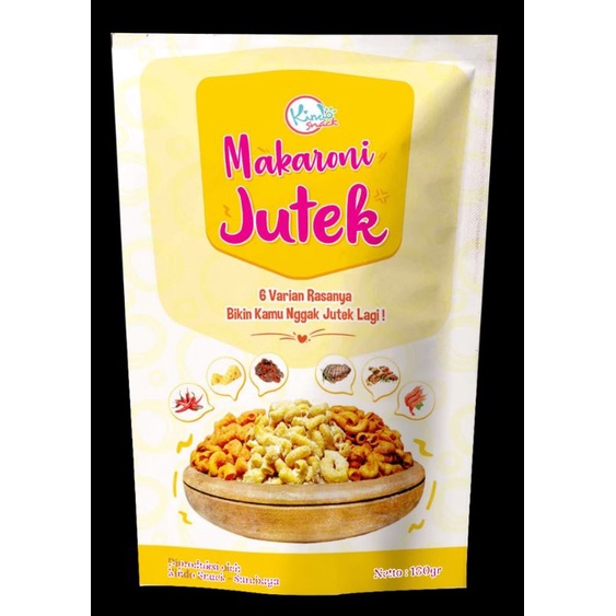 

Makaroni jutek - cemilan / makanan / keripik /snack