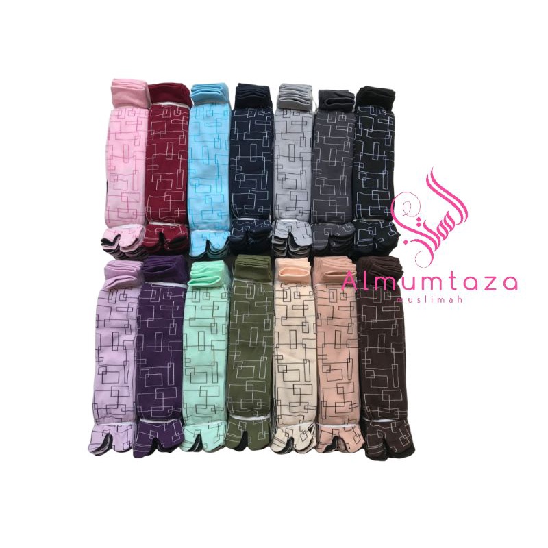 kaos kaki motif square - almumtaza muslimah