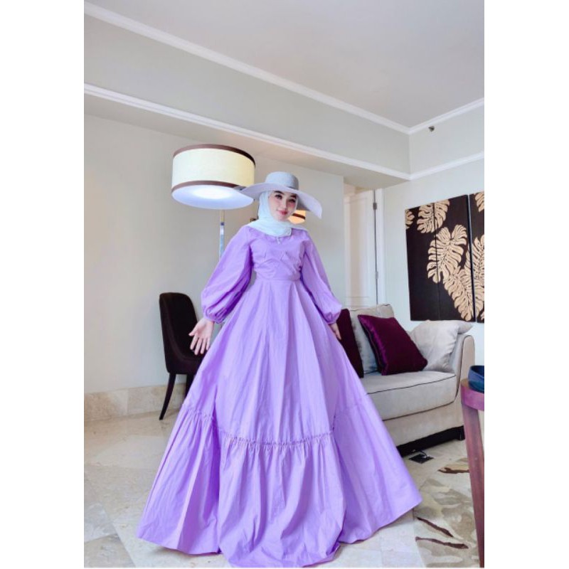 dress polos tangan balon ORI by shellasaukia