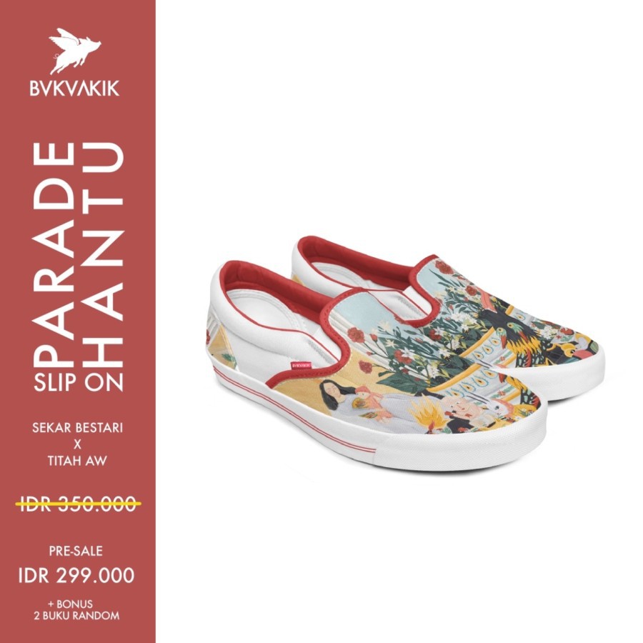 Parade Hantu Slip On sepatu bukuakik