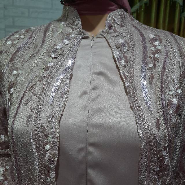 AHZA GAMIS PESTA BUSUI TILE SPIDER SEQUIN SIZE M,L,XL