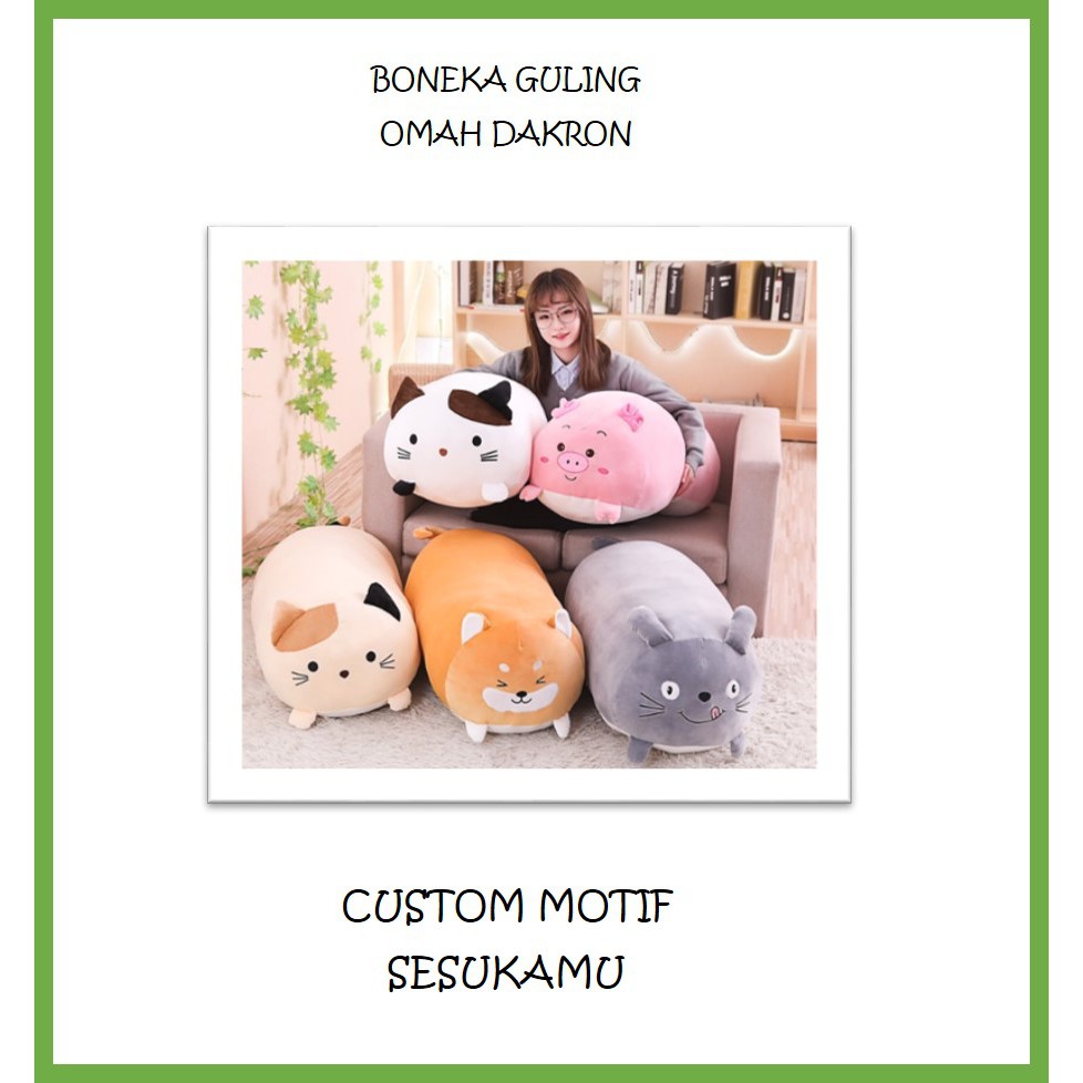 boneka guling kawaii lucu kucing / bantal boneka karakter / bantal guling boneka