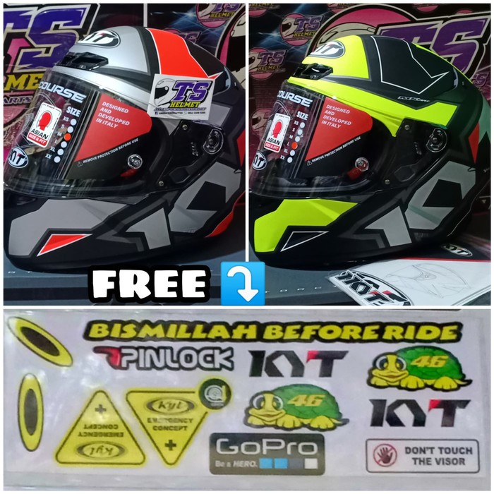 OFC Helm Kyt TT Course Yellow Electron Matt