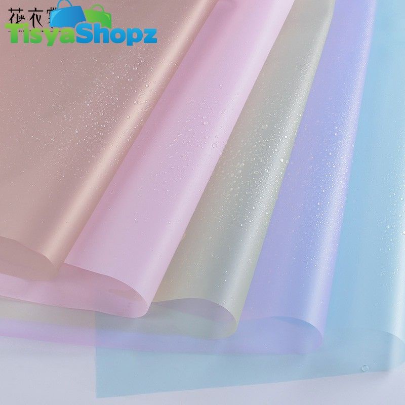 

[ 5 PCS ] Kertas Cello / kertas Buket Polos Transparan Premium Anti Air