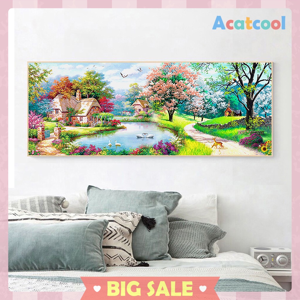 5D DIY Full Drill Diamond Painting Scenery Animal Cross Stitch Embroidery