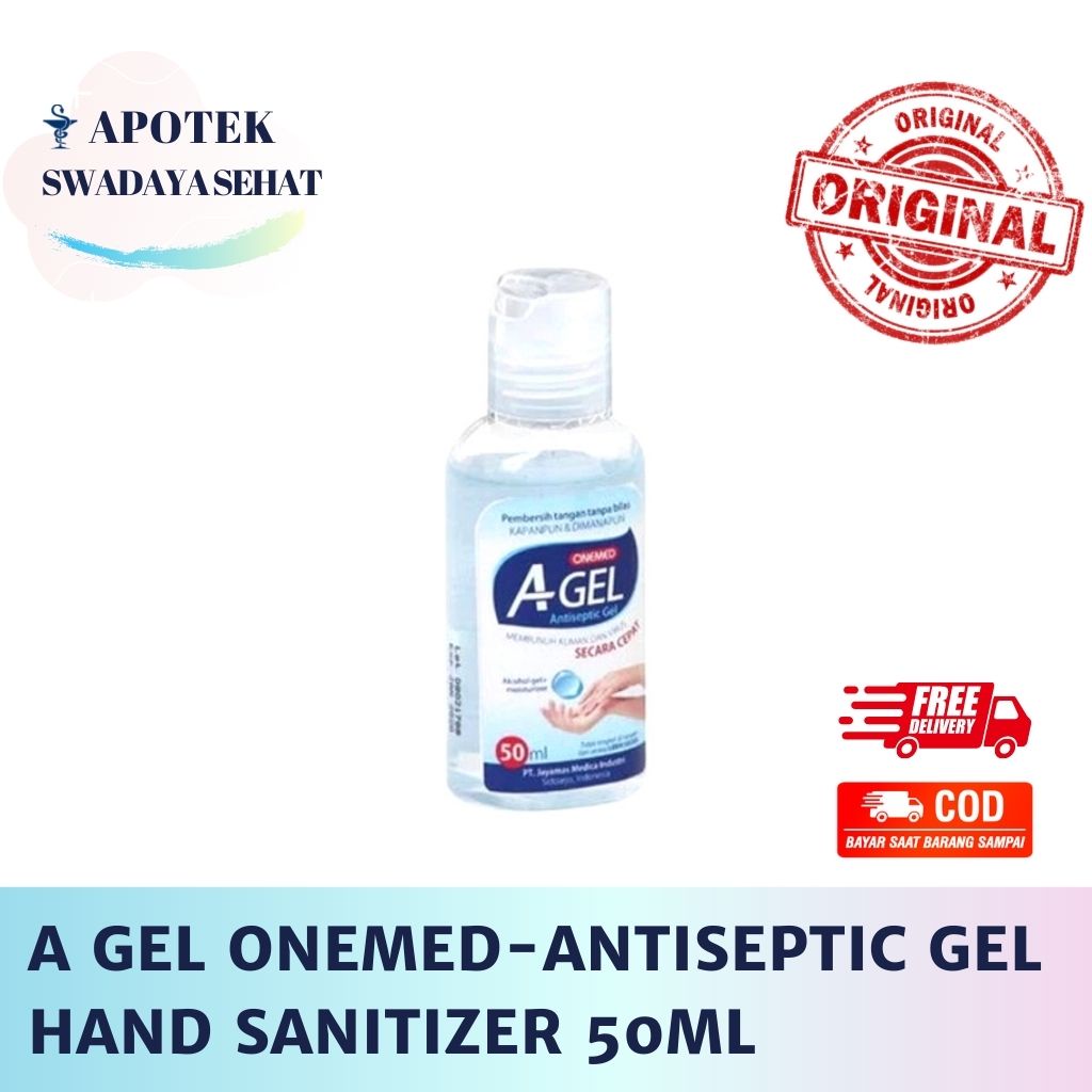 AGEL ONEMED Antiseptic Gel 50 ML - Pembersih Tangan Hand Sanitizer