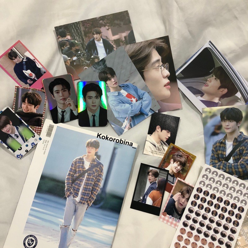 jaehyun polaroid photocard cha minho postcard sticker dearm banana fish fansite nct hologram