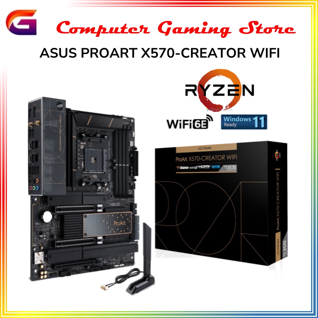 ASUS PROART X570-CREATOR WIFI Motherboard AMD Socket AM4 RYZEN