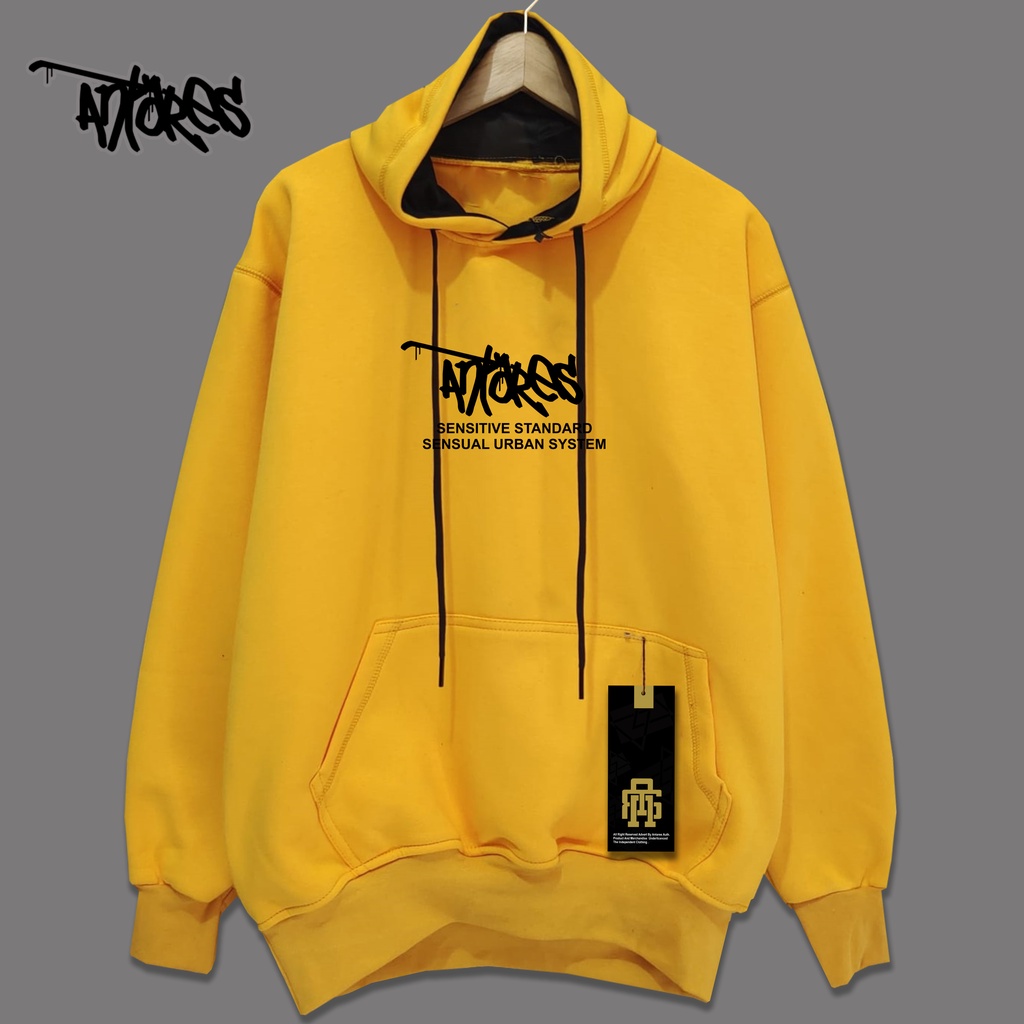 HOODIE ANTARES AUTHENTIC SIZE JUMBO XXL -XXXL OVERSIZE SENSUAL YELOW