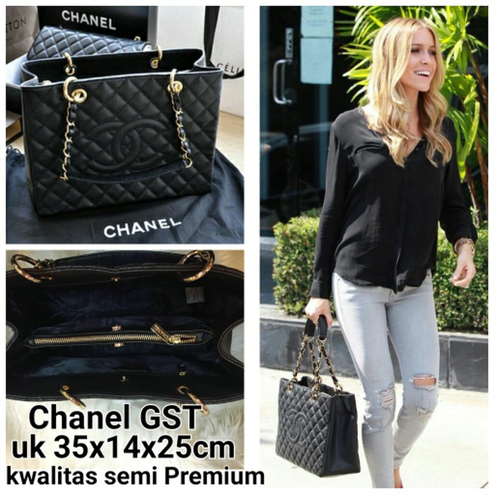 CHANEL GST CAVIAR ONLY BLACK