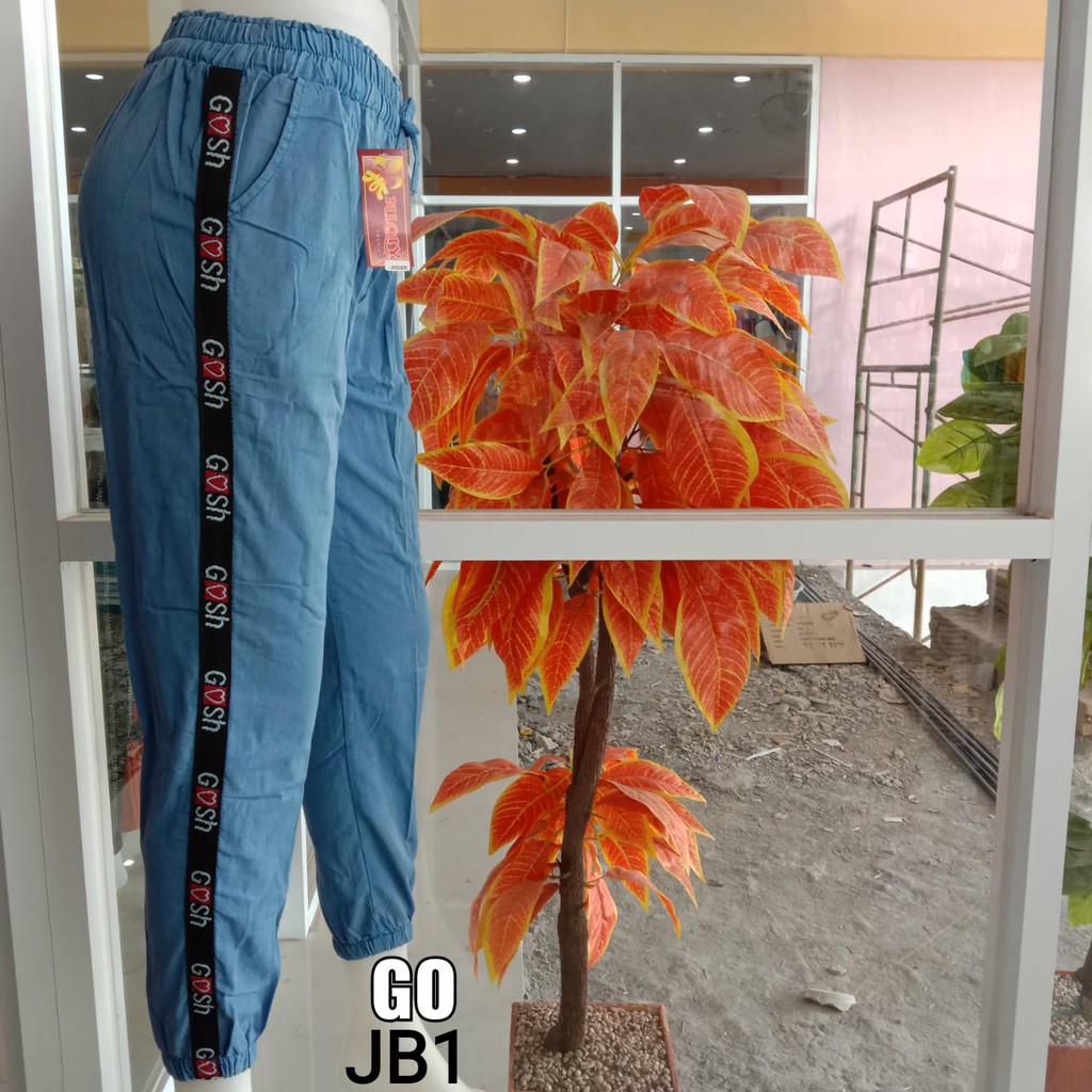 gof CELANA JOGER SOFT JEANS Celana Panjang Cewek Celana Soft Denim Distro