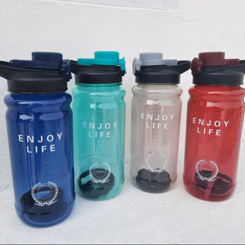 BOTOL MINUM ENJOY LIFE 2 LITER / TEMPAT AIR MINUM JUMBO 2000 ML